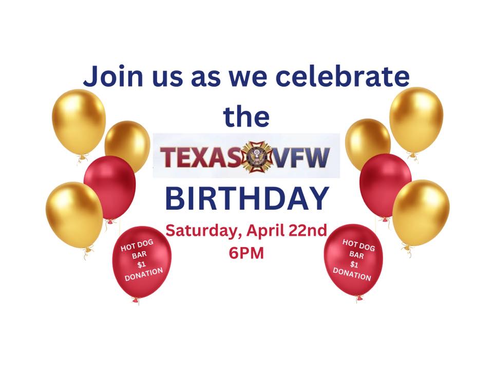 Texas VFW Birthday