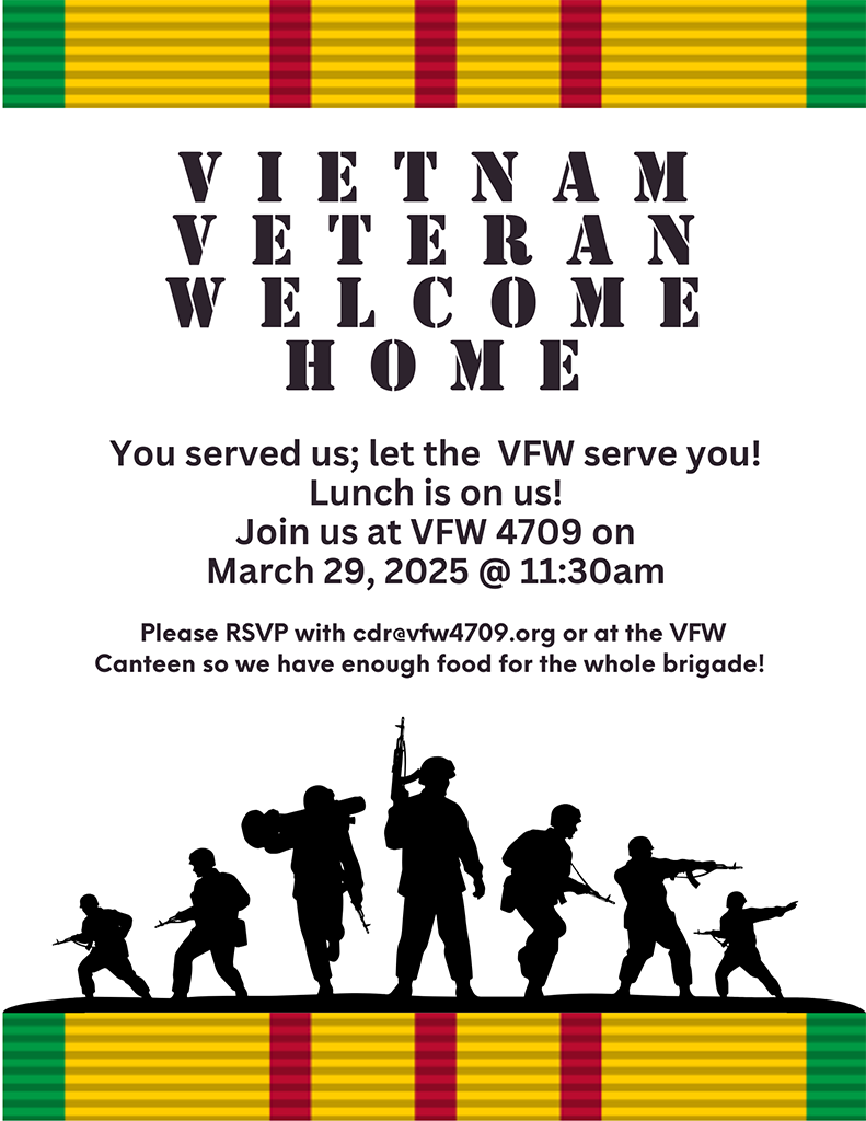 VFW 4709 Welcome Home Vietnam Veterans 2025